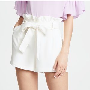 Amanda Uprichard White Tessa Shorts Size Large